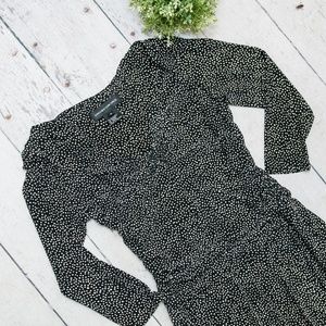 Jones Of New York Long Sleeves Dress Polka Dot